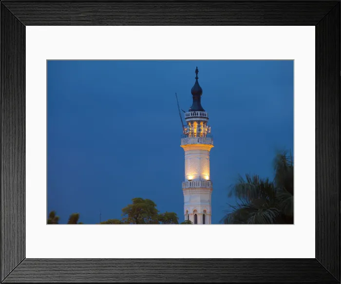 Framed Print : Indonesia, Sumatra, Medan, Minaret of the Great Mosque Framed Print : Indonesia, Sumatra, Medan, Minaret of the Great Mosque