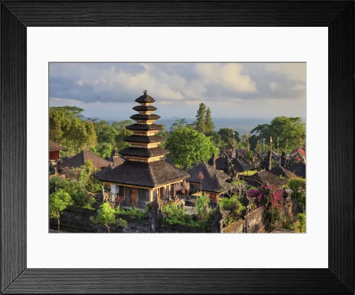 Framed Print : Indonesia, Bali, Besakih, Pura Agung Besakih temple complex Framed Print : Indonesia, Bali, Besakih, Pura Agung Besakih temple complex