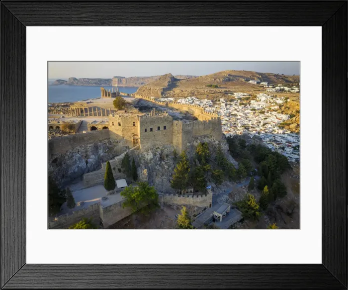 Framed Print : Greece, Rhodes, Lindos Acropolis Framed Print : Greece, Rhodes, Lindos Acropolis