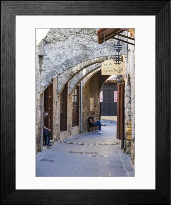 Framed Print : Greece, Rhodes, Rhodes Old Town Framed Print : Greece, Rhodes, Rhodes Old Town