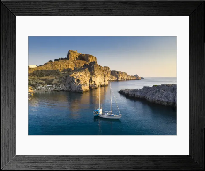 Framed Print : Greece, Rhodes, Lindos Acropolis Framed Print : Greece, Rhodes, Lindos Acropolis