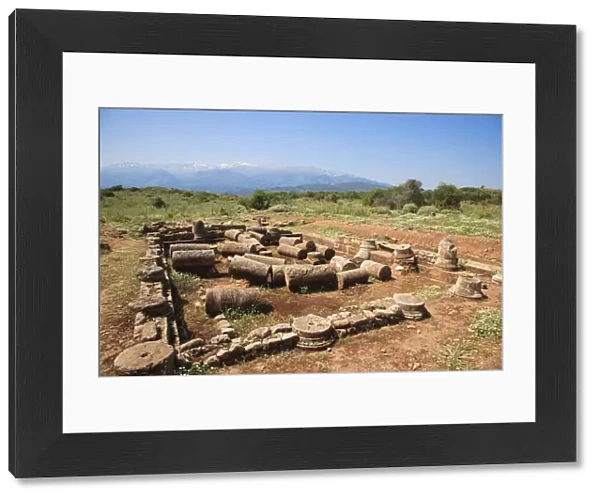 The Ruins of The Roman Villa. Ancient site of Aptera, Crete, Greece