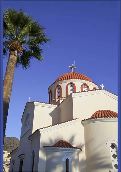 Greek Orthodox Church, Elounda, Crete, Greek Islands, Greece, Europe