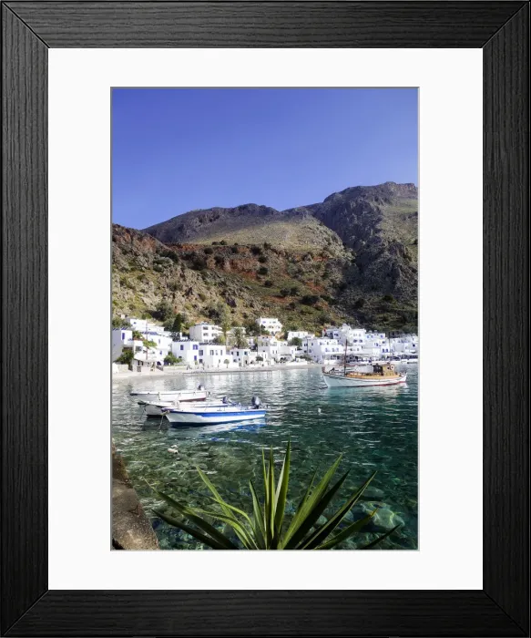 Framed Print : Loutro, South Crete, Greece Framed Print : Loutro, South Crete, Greece