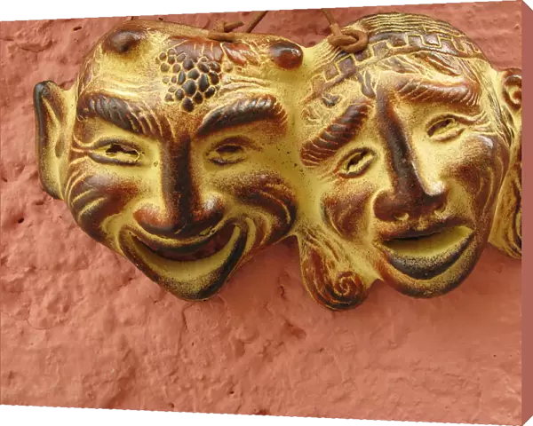 Ceramic Face Masks, Rethymnon Old Town, Crete, Greece