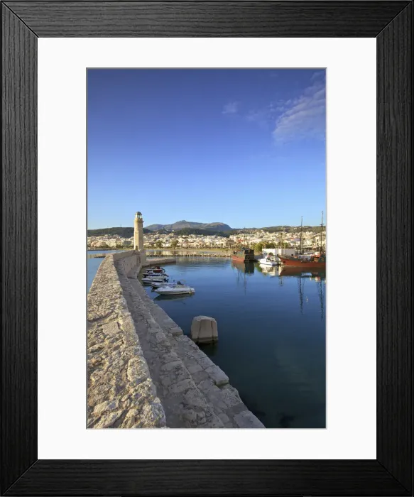 Framed Print : The Harbour and Beach at Rethymno, Rethymno, Crete, Greek Islands, Greece, Europe Framed Print : The Harbour and Beach at Rethymno, Rethymno, Crete, Greek Islands, Greece, Europe