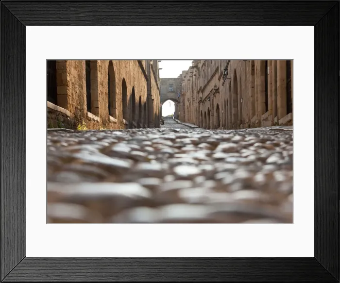 Framed Print : Street of Knights, (Odos Ippoton), Rhodes Town, Rhodes, Greece Framed Print : Street of Knights, (Odos Ippoton), Rhodes Town, Rhodes, Greece