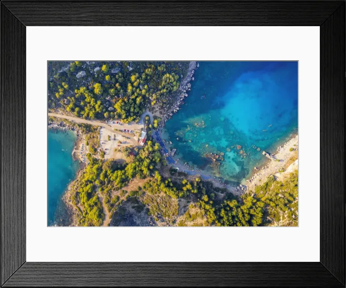 Framed Print : Greece, Rhodes, Anthony Quinn Bay Framed Print : Greece, Rhodes, Anthony Quinn Bay