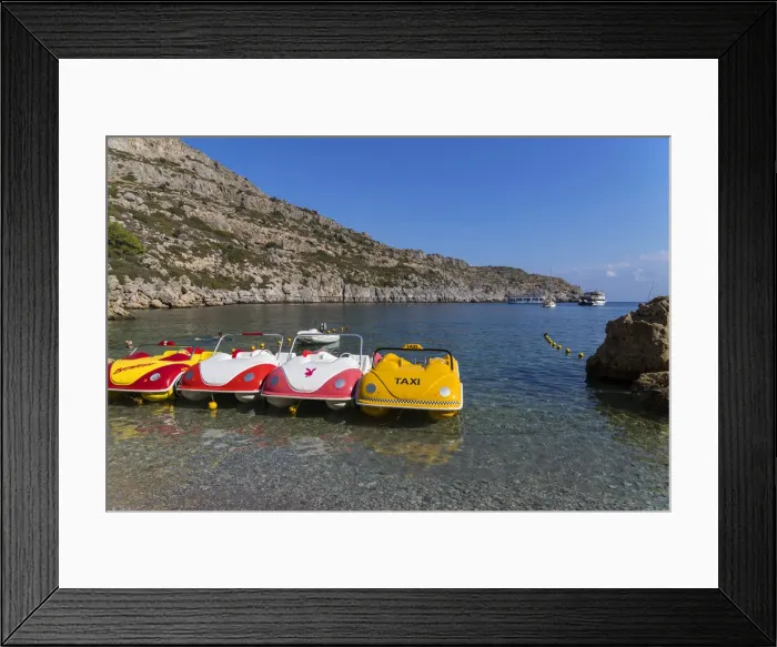 Framed Print : Greece, Rhodes, Anthony Quinn Bay