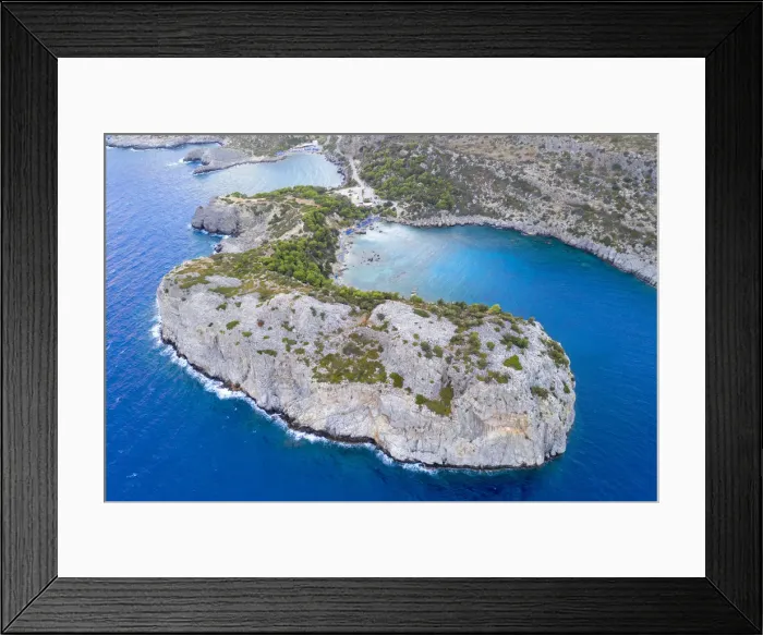 Framed Print : Greece, Rhodes, Anthony Quinn Bay Framed Print : Greece, Rhodes, Anthony Quinn Bay