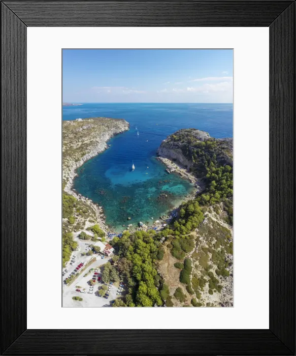 Framed Print : Greece, Rhodes, Anthony Quinn Bay Framed Print : Greece, Rhodes, Anthony Quinn Bay
