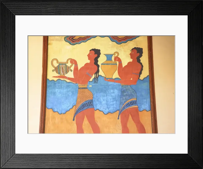Framed Print : Cup-Bearer Fresco In The South Propylon, The Minoan Palace Of Knossos, Knossos, Heraklion Framed Print : Cup-Bearer Fresco In The South Propylon, The Minoan Palace Of Knossos, Knossos, Heraklion