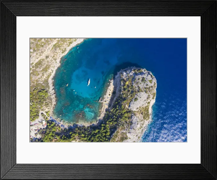 Framed Print : Greece, Rhodes, Anthony Quinn Bay