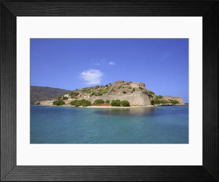 Framed Print : The Island of Spinalonga, Crete, Greek Islands, Greece, Europe Framed Print : The Island of Spinalonga, Crete, Greek Islands, Greece, Europe