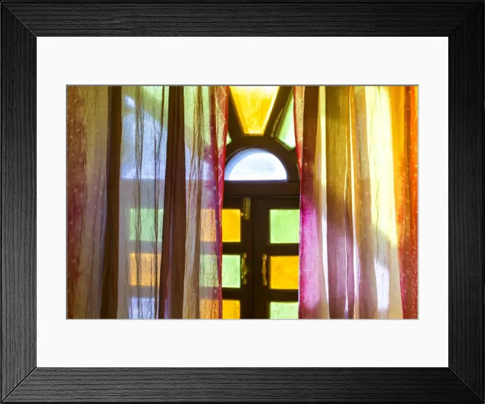 Framed Print : Stained glass window, Marigold Hotel, (as featured in The Best Exotic Marigold Framed Print : Stained glass window, Marigold Hotel, (as featured in The Best Exotic Marigold