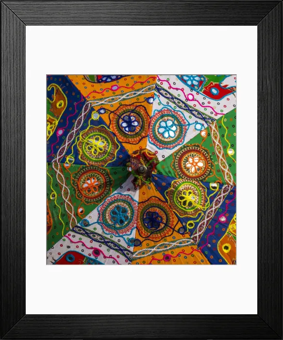 Framed Print : Colourful umbrella, Udaipur, Rajasthan, India Framed Print : Colourful umbrella, Udaipur, Rajasthan, India