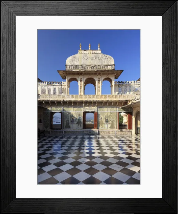 Framed Print : India, Rajasthan, Udaipur, City Palace Complex Framed Print : India, Rajasthan, Udaipur, City Palace Complex