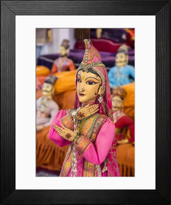 Framed Print : Puppet at the Bagore Ki Haveli Museum, Udaipur, Rajasthan, India Framed Print : Puppet at the Bagore Ki Haveli Museum, Udaipur, Rajasthan, India