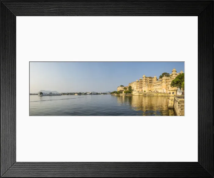 Framed Print : City Palace & Lake Pichola, Udaipur, Rajasthan, India