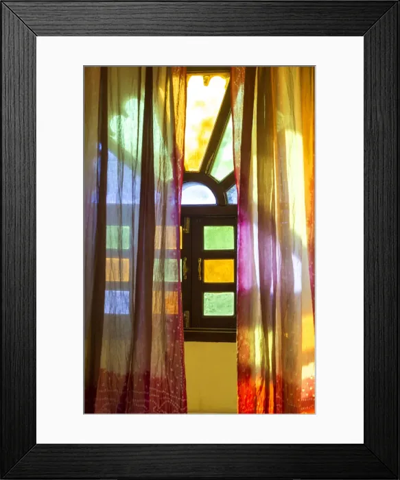 Framed Print : Stained glass window, Marigold Hotel, (as featured in The Best Exotic Marigold Framed Print : Stained glass window, Marigold Hotel, (as featured in The Best Exotic Marigold