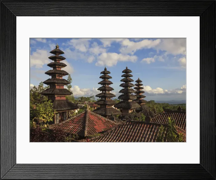 Framed Print : Indonesia, Bali, Besakih, Pura Agung Besakih temple complex Framed Print : Indonesia, Bali, Besakih, Pura Agung Besakih temple complex