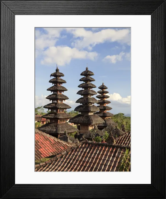 Framed Print : Indonesia, Bali, Besakih, Pura Agung Besakih temple complex Framed Print : Indonesia, Bali, Besakih, Pura Agung Besakih temple complex