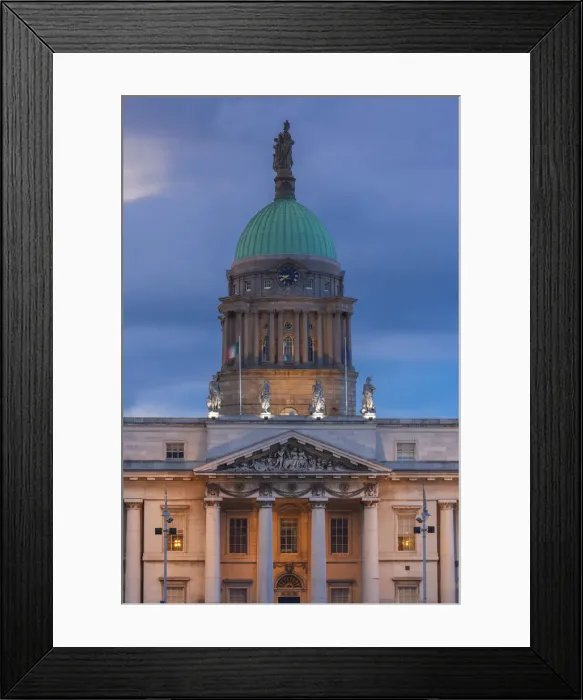 Framed Print : Ireland, Dublin, Custom House, dusk Framed Print : Ireland, Dublin, Custom House, dusk
