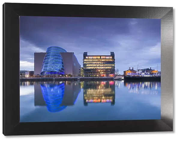 Ireland, Dublin, Docklands, Convention Centre Dublin, dusk