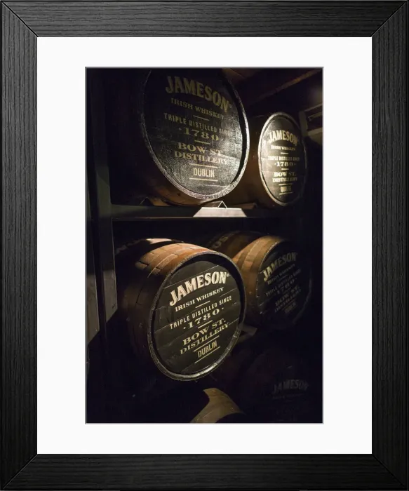 Framed Print : Ireland, Dublin, Smithfield, Old Jameson Distillery, historic whisky distillery Framed Print : Ireland, Dublin, Smithfield, Old Jameson Distillery, historic whisky distillery