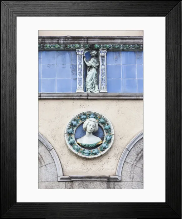 Framed Print : Ireland, Dublin, Sunlight Chambers building, exterior ceramic frieze details Framed Print : Ireland, Dublin, Sunlight Chambers building, exterior ceramic frieze details