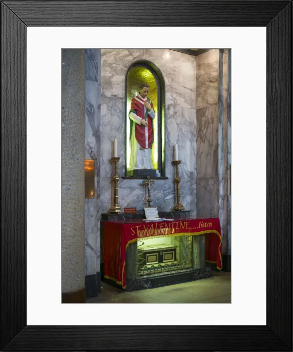 Framed Print : Ireland, Dublin, Whitefriar Street Church, grave of St. Valentine Framed Print : Ireland, Dublin, Whitefriar Street Church, grave of St. Valentine
