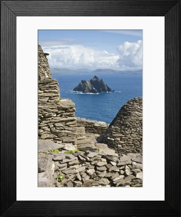 Framed Print : Monastic settlement, Skellig Michael, County Kerry, Ireland Framed Print : Monastic settlement, Skellig Michael, County Kerry, Ireland