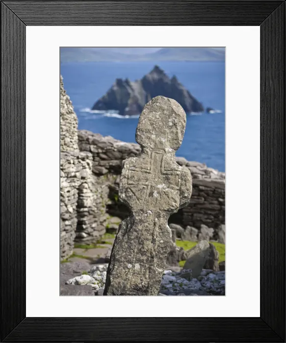 Framed Print : Monastic settlement, Skellig Michael, County Kerry, Ireland Framed Print : Monastic settlement, Skellig Michael, County Kerry, Ireland