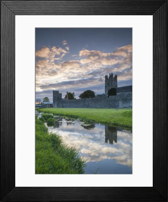 Framed Print : Ireland, County Tipperary, Fethard, town walls, dusk Framed Print : Ireland, County Tipperary, Fethard, town walls, dusk