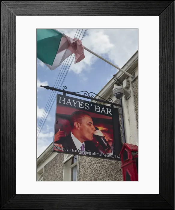 Framed Print : Ireland, County Offaly, Moneygall, Hayes Bar and Pub, site of US President Barack Framed Print : Ireland, County Offaly, Moneygall, Hayes Bar and Pub, site of US President Barack