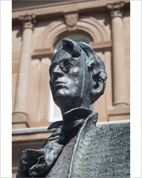 Ireland, County Sligo, Sligo, statue of poet WB Yeats