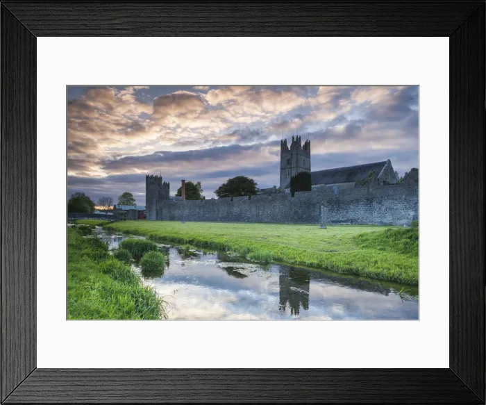 Framed Print : Ireland, County Tipperary, Fethard, town walls, dusk Framed Print : Ireland, County Tipperary, Fethard, town walls, dusk