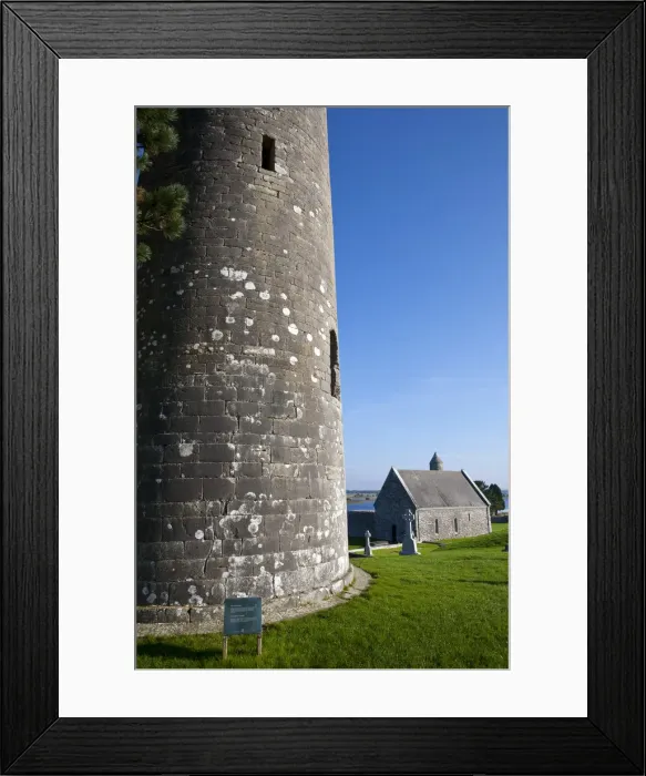 Framed Print : Clonmacnoise Monastery, Co Offaly, The Midlands, Ireland Framed Print : Clonmacnoise Monastery, Co Offaly, The Midlands, Ireland
