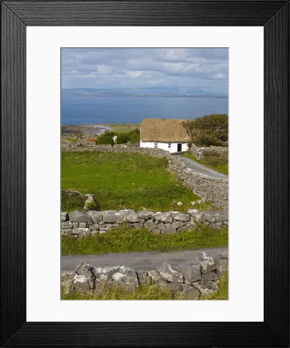 Framed Print : Traditional Thatched Roof Cottage, Inishmore, Aran Islands, Co. Galway, Ireland Framed Print : Traditional Thatched Roof Cottage, Inishmore, Aran Islands, Co. Galway, Ireland