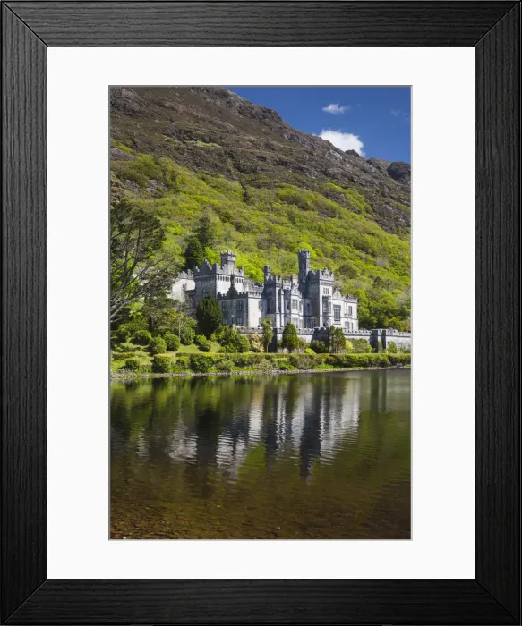 Framed Print : Ireland, County Galway, Kylemore, Kylemore Abbey Framed Print : Ireland, County Galway, Kylemore, Kylemore Abbey