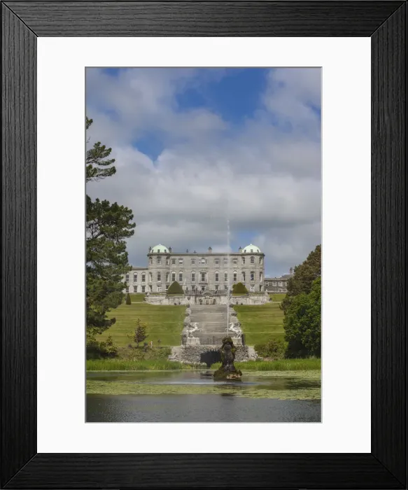 Framed Print : Ireland, County Wicklow, Enniskerry, Powerscourt Estate, Powerscourt House from Triton Framed Print : Ireland, County Wicklow, Enniskerry, Powerscourt Estate, Powerscourt House from Triton