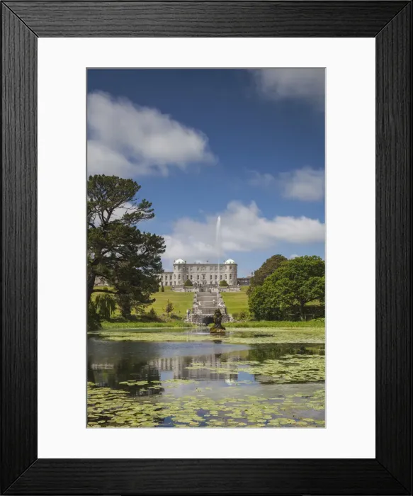 Framed Print : Ireland, County Wicklow, Enniskerry, Powerscourt Estate, Powerscourt House from Triton Framed Print : Ireland, County Wicklow, Enniskerry, Powerscourt Estate, Powerscourt House from Triton