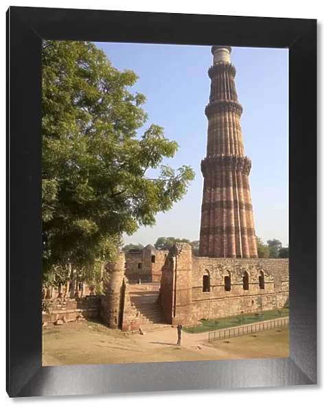Minaret Qutb Minar, Delhi, India