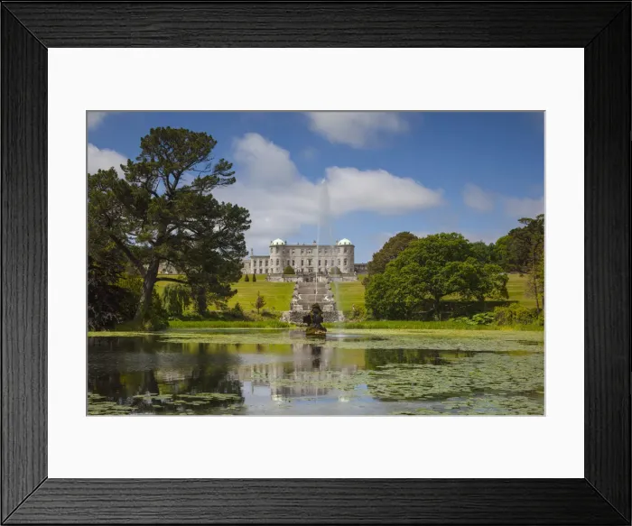 Framed Print : Ireland, County Wicklow, Enniskerry, Powerscourt Estate, Powerscourt House from Triton Framed Print : Ireland, County Wicklow, Enniskerry, Powerscourt Estate, Powerscourt House from Triton