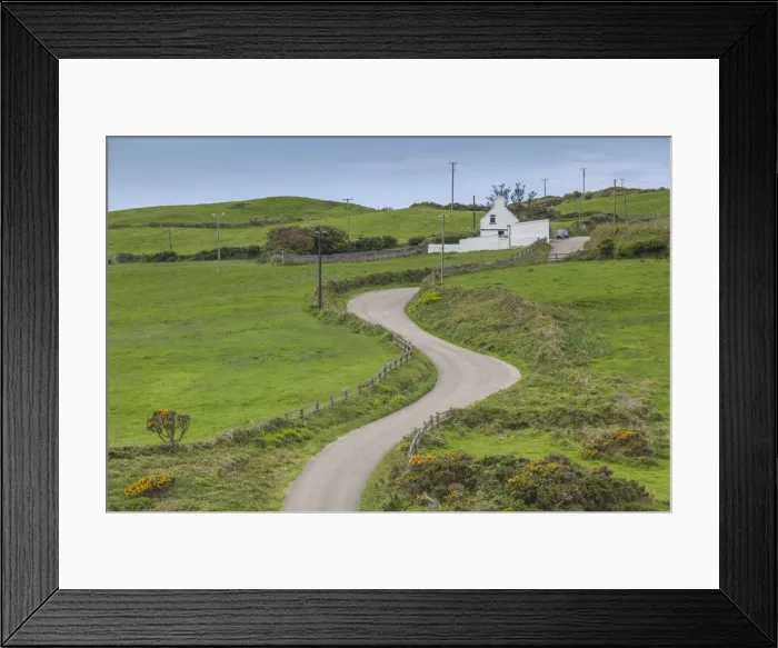 Framed Print : Ireland, County Cork, Beara Peninsula, Ring of Beara, Cahermore, elevated view of Framed Print : Ireland, County Cork, Beara Peninsula, Ring of Beara, Cahermore, elevated view of