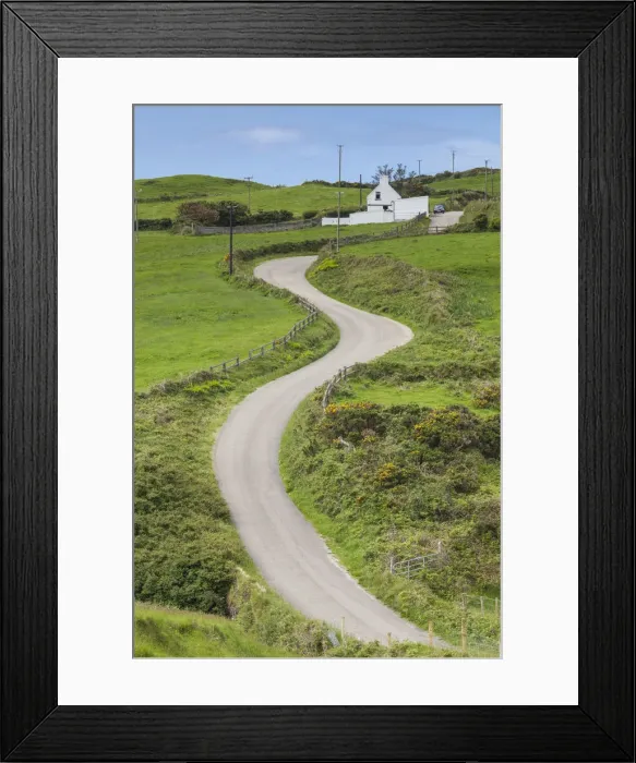 Framed Print : Ireland, County Cork, Beara Peninsula, Ring of Beara, Cahermore, elevated view of Framed Print : Ireland, County Cork, Beara Peninsula, Ring of Beara, Cahermore, elevated view of