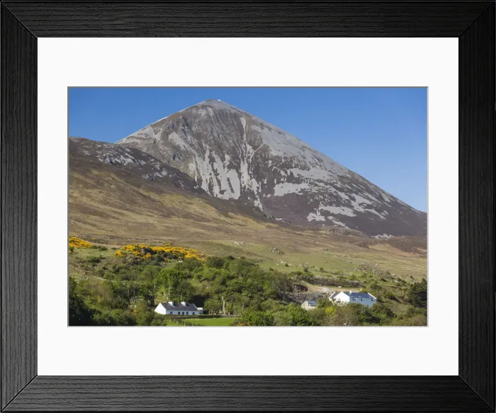 Framed Print : Ireland, County Mayo, Murrisk, view of Croagh Patrick Holy Mountain