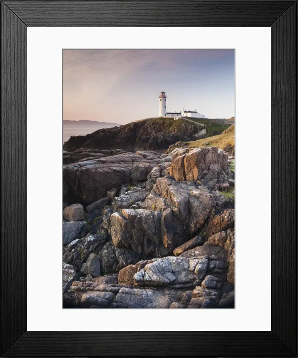 Framed Print : Ireland, County Donegal, Fanad Peninsula, Fanad Head Lighthouse, dawn