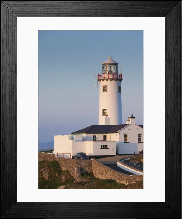 Framed Print : Ireland, County Donegal, Fanad Peninsula, Fanad Head Lighthouse, dusk