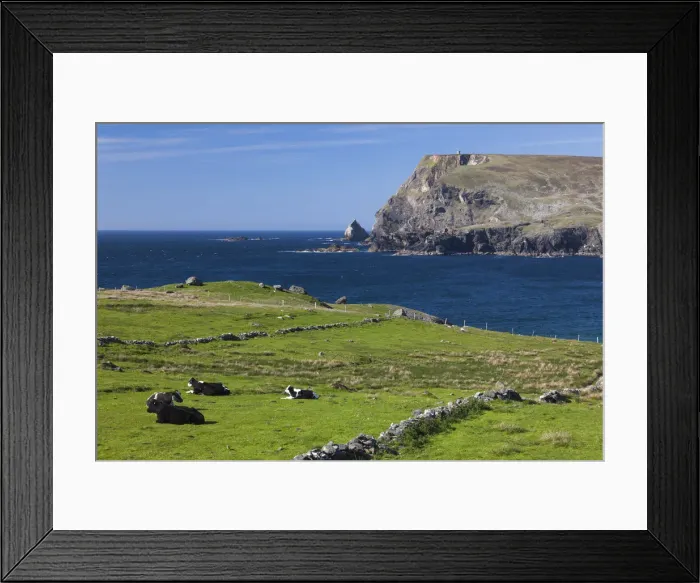 Framed Print : Ireland, County Donegal, Glencolumbkille, view of Glen Head Framed Print : Ireland, County Donegal, Glencolumbkille, view of Glen Head